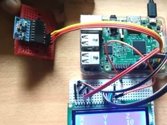 树莓派+MPU6050，用Python读取陀螺仪数据并显示到LCD